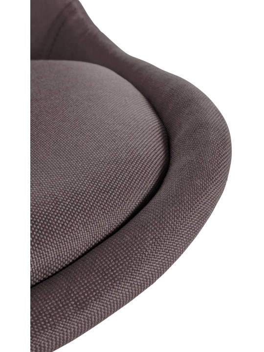 Chaise Sofia Tissu Ronde, taupe