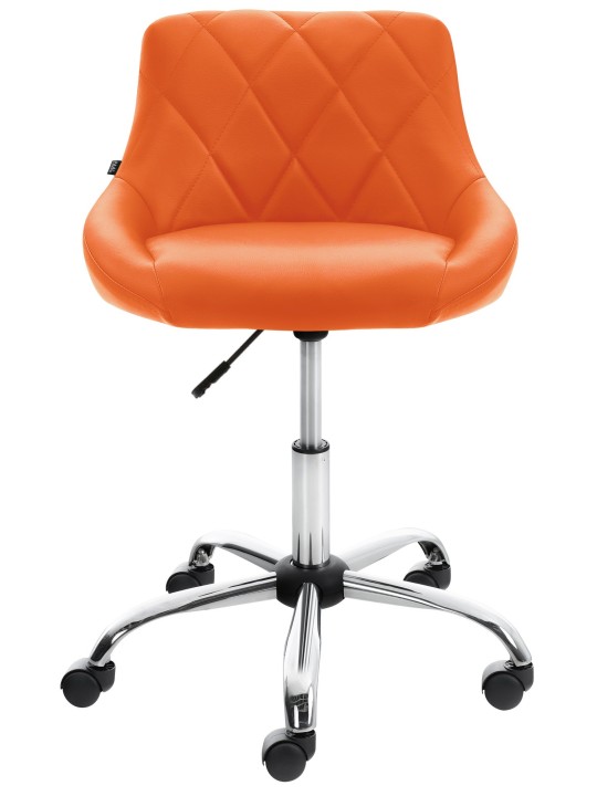 Tabouret de travail Lazio simili cuir, orange Tabouret de travail Lazio simili cuir, orange