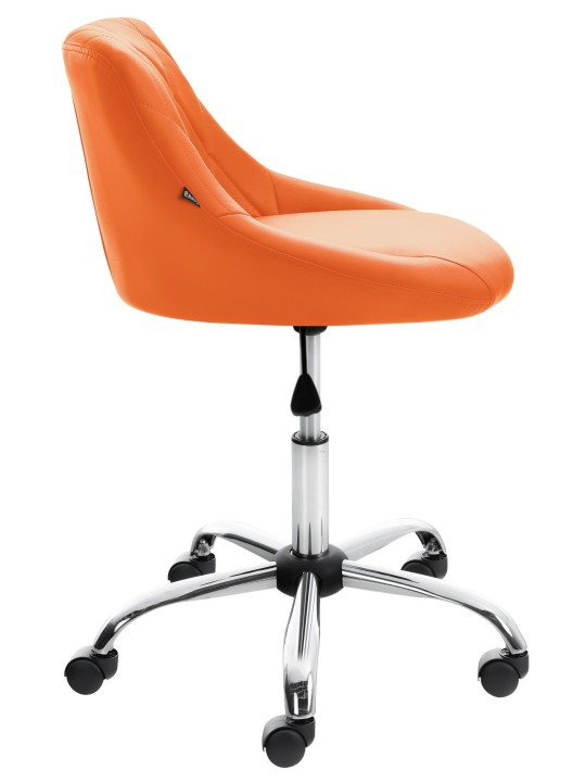 Tabouret de travail Lazio simili cuir, orange Tabouret de travail Lazio simili cuir, orange