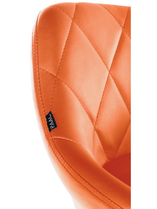 Tabouret de travail Lazio simili cuir, orange Tabouret de travail Lazio simili cuir, orange