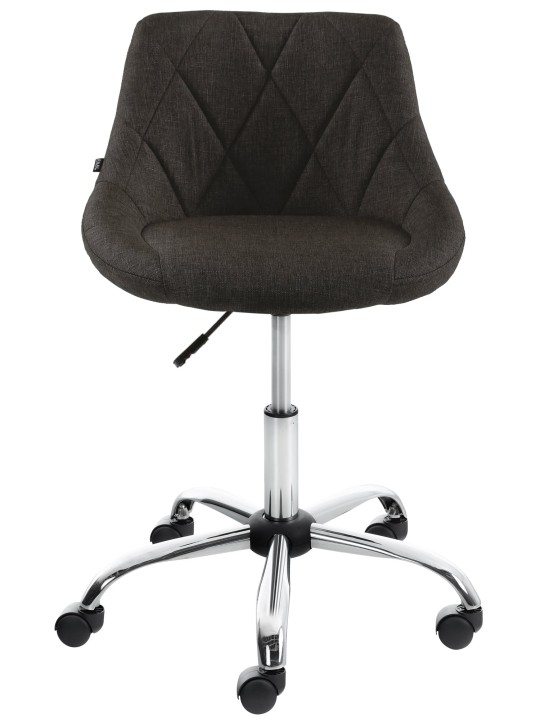 Tabouret de travail Lazio tissu, gris foncé Tabouret de travail Lazio tissu, gris foncé