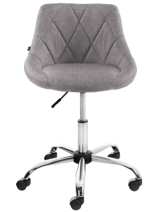 Tabouret de travail Lazio tissu, gris Tabouret de travail Lazio tissu, gris