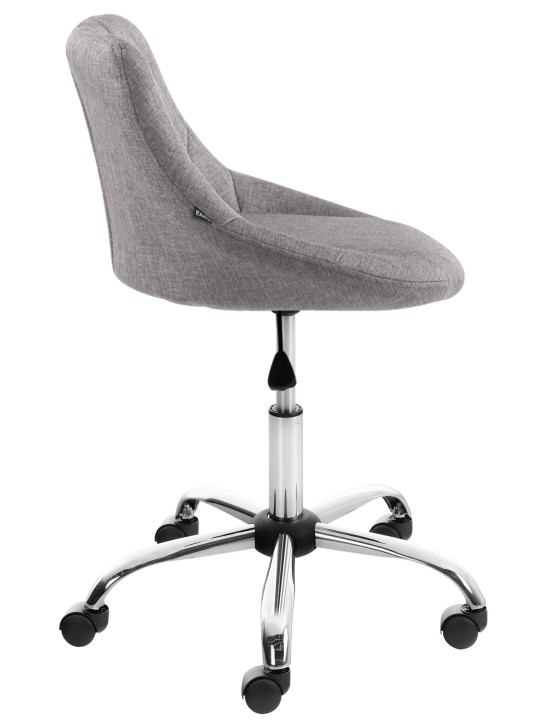 Tabouret de travail Lazio tissu, gris Tabouret de travail Lazio tissu, gris