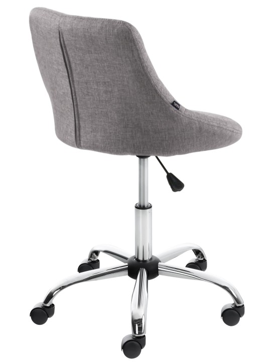 Tabouret de travail Lazio tissu, gris Tabouret de travail Lazio tissu, gris