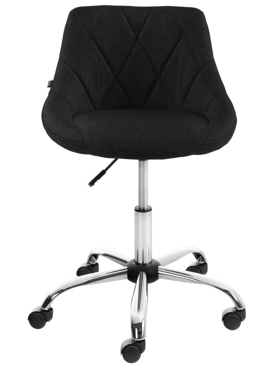 Tabouret de travail Lazio tissu, noir Tabouret de travail Lazio tissu, noir