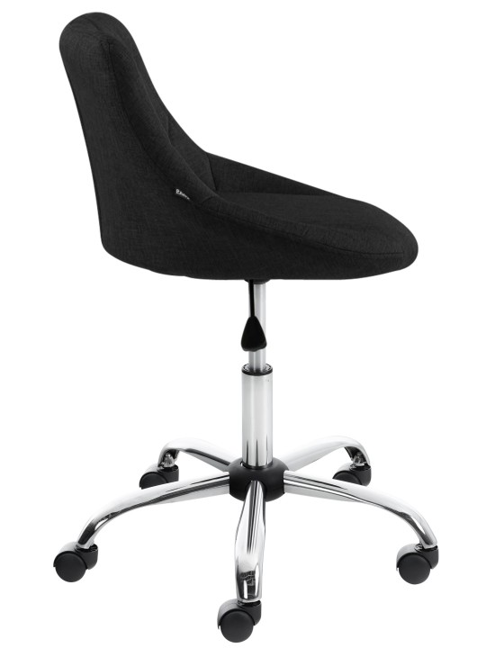 Tabouret de travail Lazio tissu, noir Tabouret de travail Lazio tissu, noir