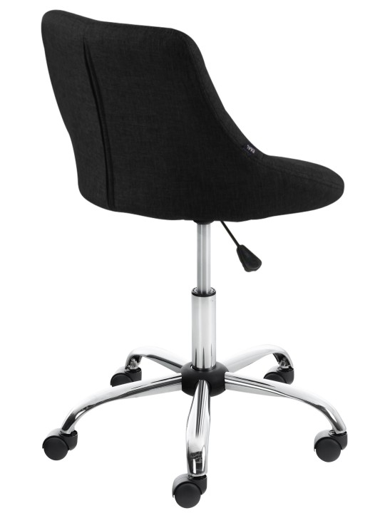 Tabouret de travail Lazio tissu, noir Tabouret de travail Lazio tissu, noir