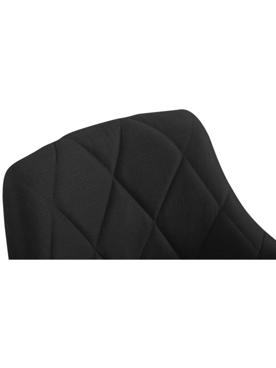 Tabouret de travail Lazio tissu, noir Tabouret de travail Lazio tissu, noir