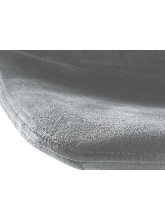 Tabouret de bar Divo velours, gris