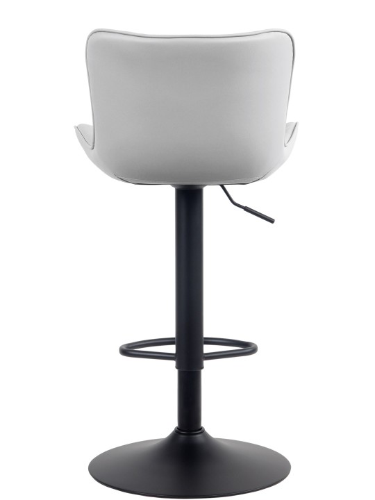 Tabouret de bar Emma simili cuir, blanc