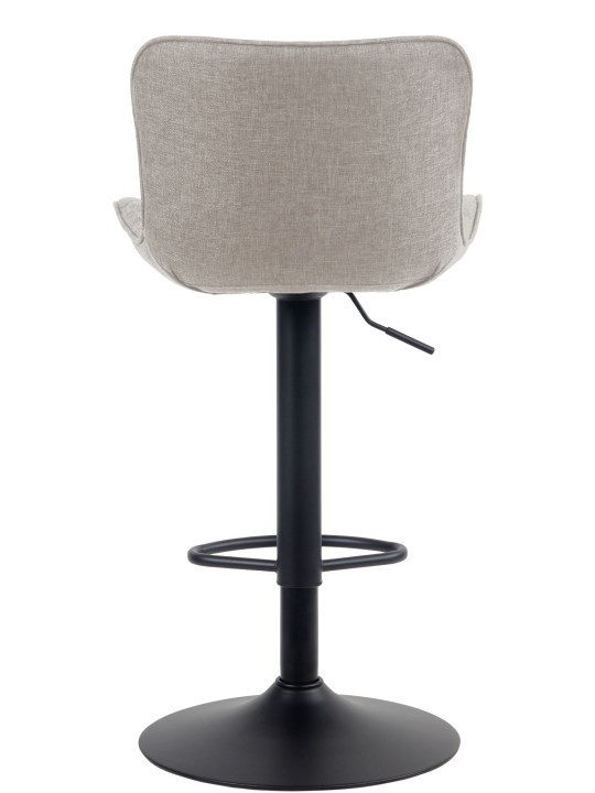 Lot de 2 tabourets de bar Emma tissu, taupe Lot de 2 tabourets de bar Emma tissu, taupe