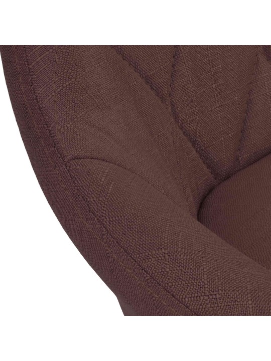 Tabouret de bar Lazio tissu, brun