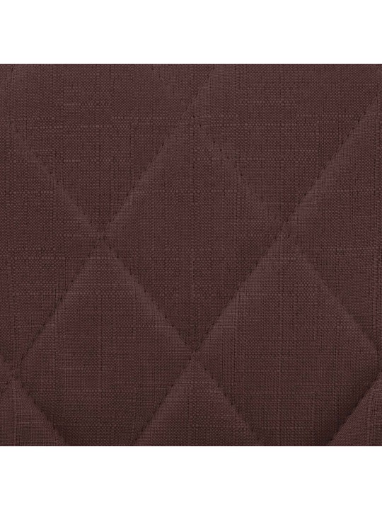 Tabouret de bar Lazio tissu, brun