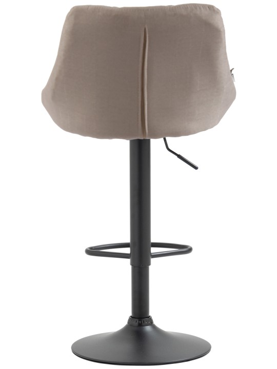 Tabouret de bar Lazio tissu, crème