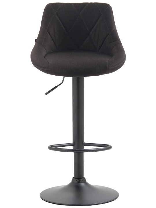 Tabouret de bar Lazio tissu, gris foncé