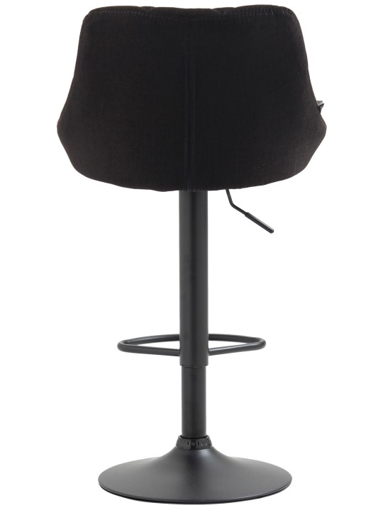 Tabouret de bar Lazio tissu, gris foncé