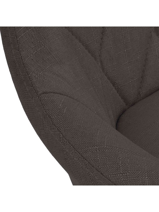 Tabouret de bar Lazio tissu, gris foncé