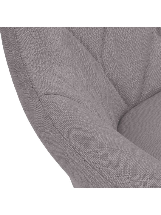 Tabouret de bar Lazio tissu, gris