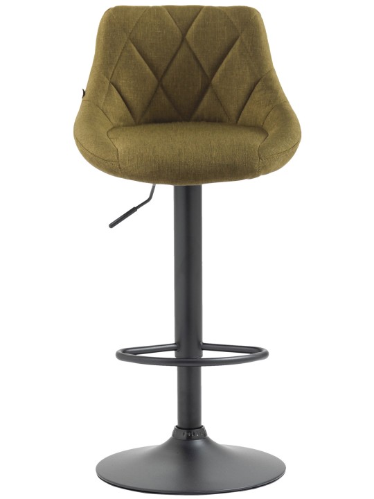 Tabouret de bar Lazio tissu, vert