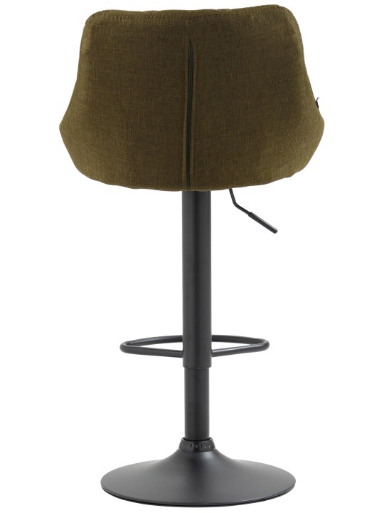 Tabouret de bar Lazio tissu, vert