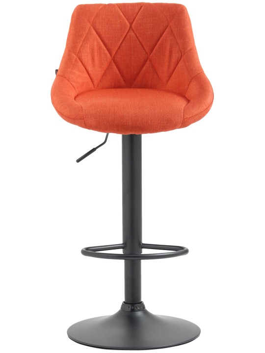 Tabouret de bar Lazio tissu, orange