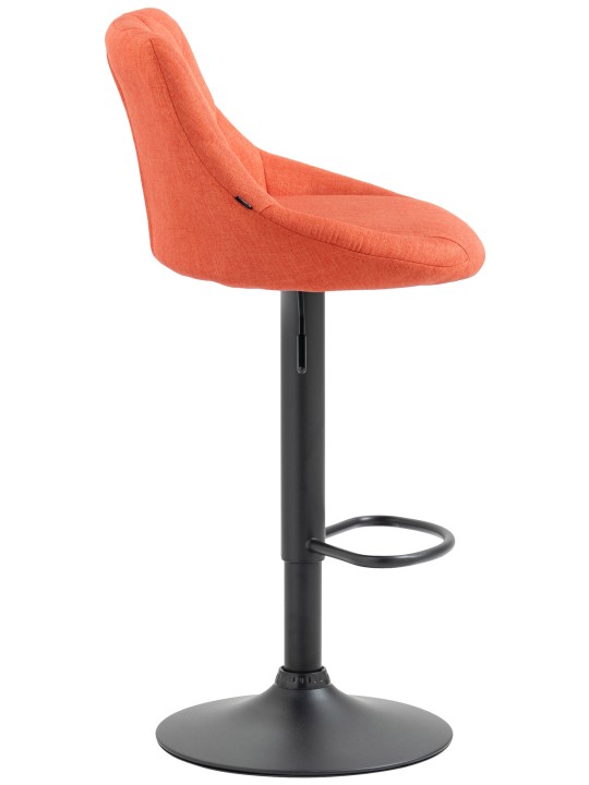Tabouret de bar Lazio tissu, orange