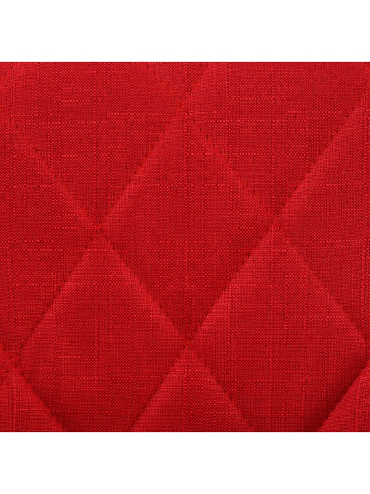 Tabouret de bar Lazio tissu, rouge