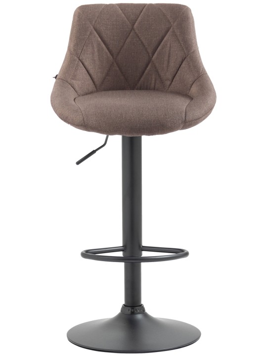 Tabouret de bar Lazio tissu, taupe