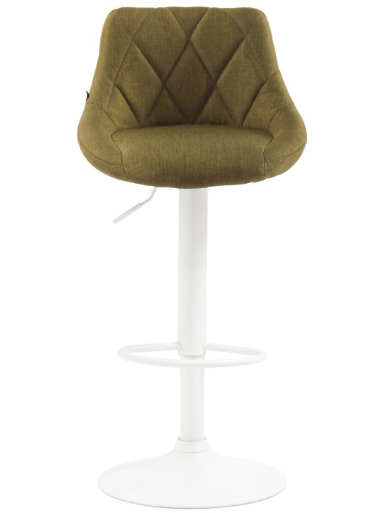 Tabouret de bar Lazio tissu, vert