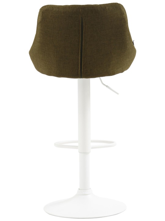 Tabouret de bar Lazio tissu, vert