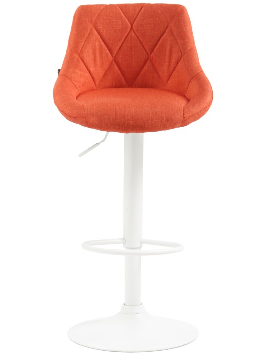 Tabouret de bar Lazio tissu, orange