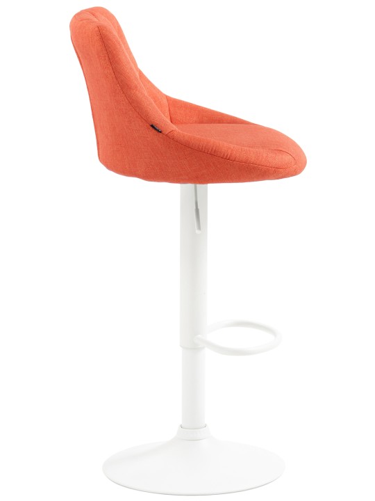 Tabouret de bar Lazio tissu, orange