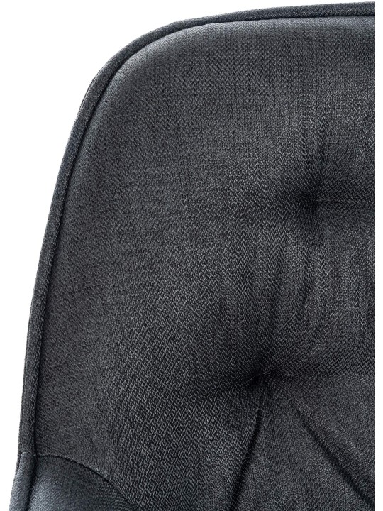 Lot de 2 tabourets de bar Gibson tissu, gris foncé Lot de 2 tabourets de bar Gibson tissu, gris foncé