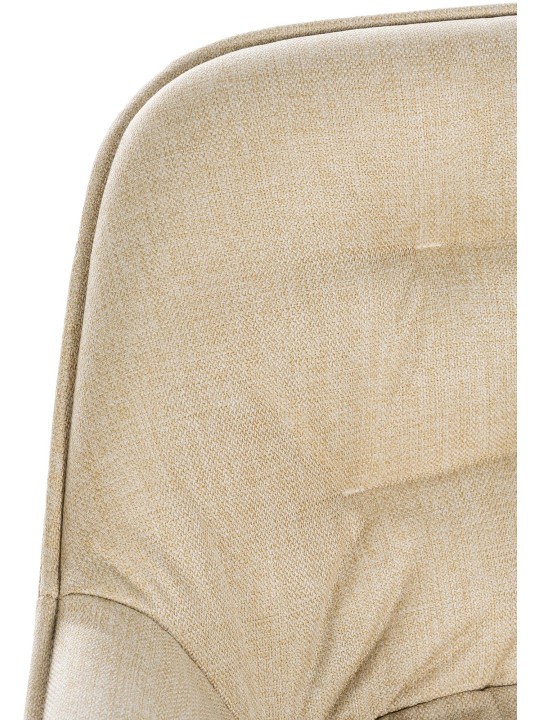 Lot de 2 tabourets de bar Gibson tissu, crème Lot de 2 tabourets de bar Gibson tissu, crème