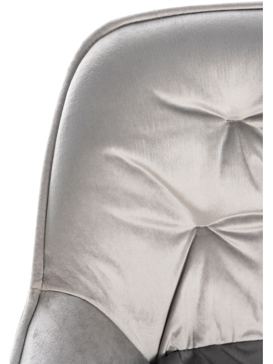 Tabouret de bar Gibson velours, gris