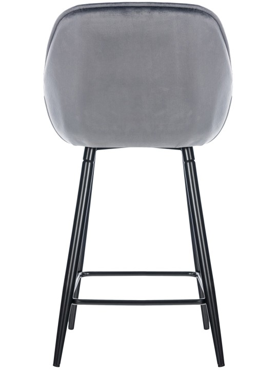 Tabouret de bar Gibson velours, gris foncé Tabouret de bar Gibson velours, gris foncé