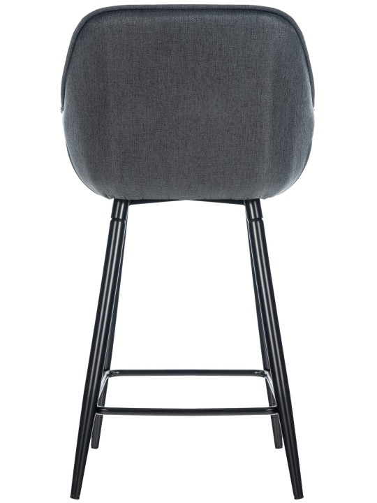 Tabouret de bar Gibson tissu, gris foncé