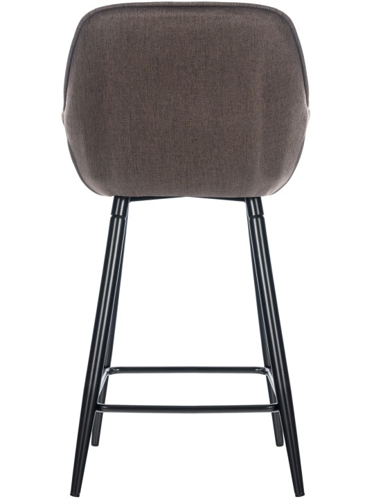 Tabouret de bar Gibson tissu, brun