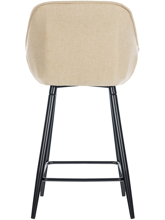 Tabouret de bar Gibson tissu, crème