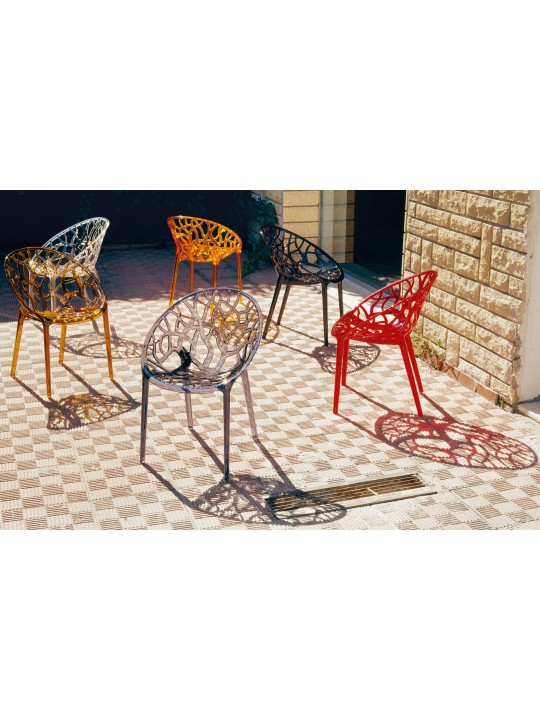 Chaise empilable CRYSTAL, transparent