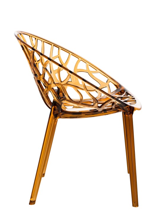 Chaise empilable CRYSTAL, ambre