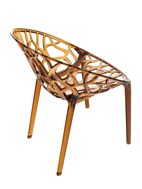 JEU de 2 chaises empilables CRYSTAL, ambre JEU de 2 chaises empilables CRYSTAL, ambre