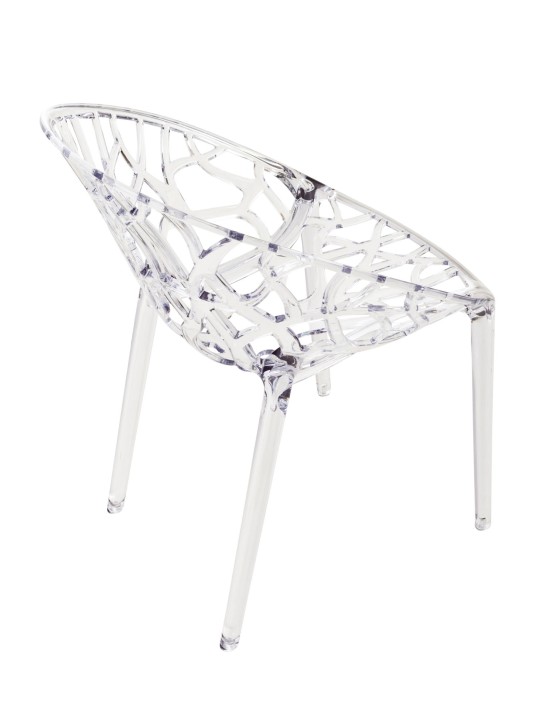 JEU de 2 chaises empilables CRYSTAL, transparent