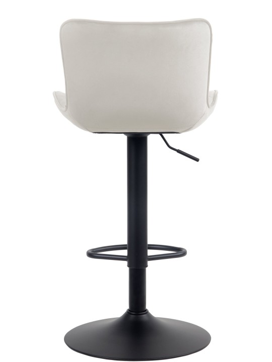 Lot de 2 tabourets de bar Emma velours, crème Lot de 2 tabourets de bar Emma velours, crème