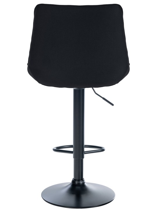 Tabouret de bar Toni tissu, noir Tabouret de bar Toni tissu, noir