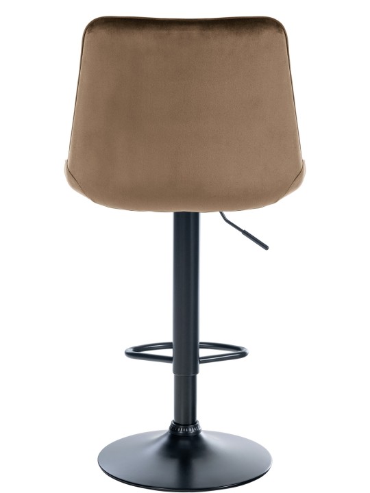 Tabouret de bar Toni velours, brun