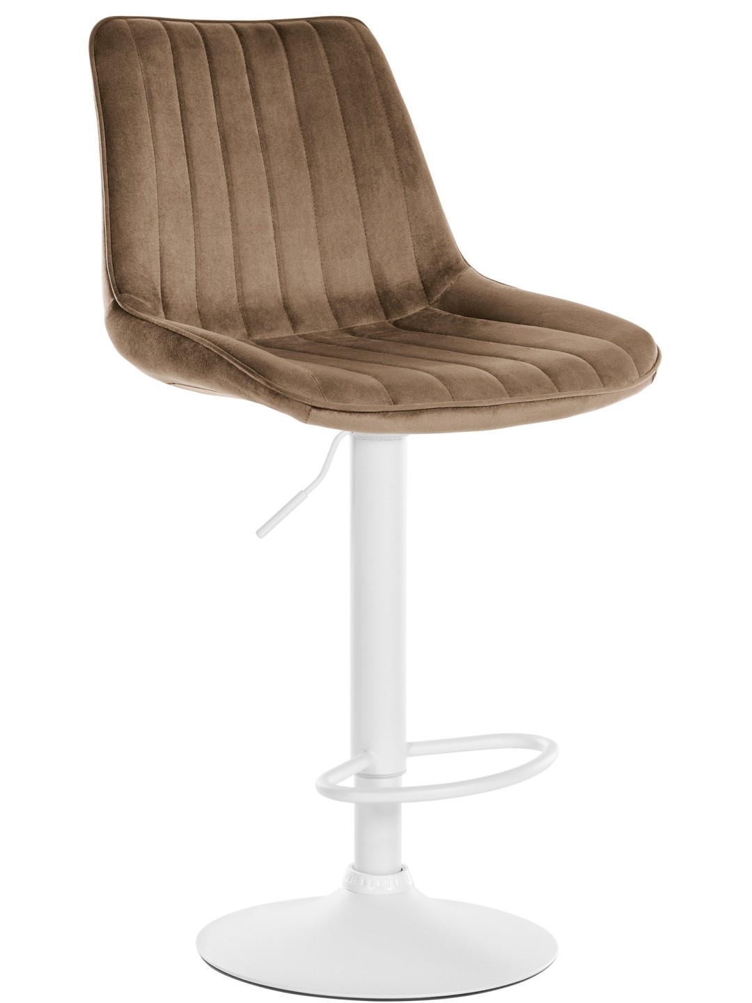 Tabouret de bar Toni velours, brun