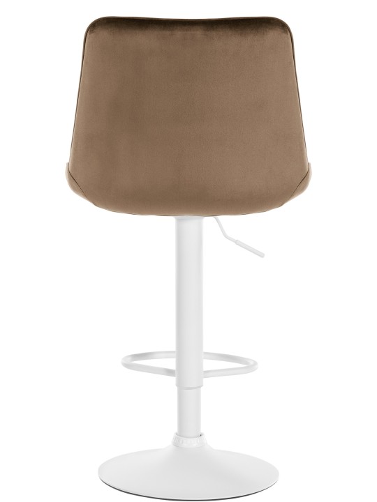 Tabouret de bar Toni velours, brun
