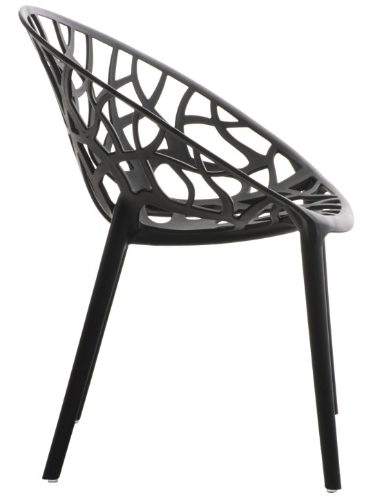 Lot de 2 chaises Hope, noir