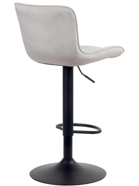 Tabouret de bar Linus velours, crème